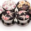 Mystic Metals Body Jewelry Mystic Metals Body Jewelry Set Of 3 Pairs Screw On Picture Plugs - Set #2 - (Vintage Floral Style 5, Vintage Floral Style 1, Flower Style 4) - All 3 Pairs Included Body Piercing Plugs