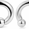 Cisyozi Cisyozi 10G 8G 6G 4G 2G 0G 00G Septum Rings Ear Gauges Earrings Hoops 316L Surgical Steel Pa Ring Internally Threaded Horseshoe Spring Action Captive Bead Ring Cbr Body Piercing Jewelry For Women Men Body Piercing Plugs