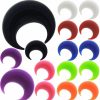 MoDTanOiz - Ear plugs Silicone Pincher Claw Gauge Ear Plug Stretcher Expander Ears Piercing Available Size 8G (3Mm) To 1/2\" (12Mm) Please Choose Size And Color (1 Pair Only) Body Piercing Plugs