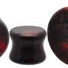 Mystic Metals Body Jewelry Mystic Metals Body Jewelry Pair Of Brecciated Jasper Stone Double Flare Plugs (Stn-640) Body Piercing Plugs