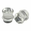 Mystic Metals Body Jewelry Pair Of Clear Glass Single Flare Plugs With Clear O-Rings (Pg-595) (6G (4Mm)) Body Piercing Plugs