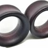 Pierced Republic Pierced Republic Organic Stained Bamboo Tunnel Ear Plugs - Double Flare Saddle - 7 Sizes - Pair - New Body Piercing Plugs