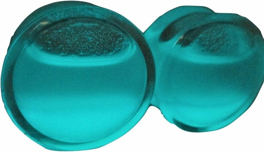 Pierced Republic Pierced Republic Glow In The Dark Liquid Filled Ear Plugs - Double Flared - 8 Sizes - Pair Body Piercing Plugs