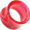 WildKlass Jewelry Marble Swirl Acrylic Double Flared Wildklass Ear Gauge Tunnel Plug (Sold As Pairs) Body Piercing Plugs