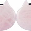 IPINK Ipink-Organic Stone Cute Cat Ear Stretching Single Flared Saddle Ear Plugs Stretcher Expander Gauge 2G-5/8 Body Piercing Plugs