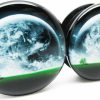 Pierced Republic Pierced Republic Earth Horizon Ear Plugs - Acrylic Screw-On - New - 12 Sizes - New *Pair* Body Piercing Plugs