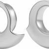 VERAMI 2Pcs Ear Plugs Gauges Ear Tunels For Stretched Ears Hypoallergenic 316L Stainless Steel Ear Cuff Tunels 8Mm-25Mm (0G-1") Body Piercing Jewelry For Women Men Body Piercing Plugs