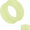 So Scene Hollow Glow In Th Dark Synthetic Stone Ear Plug Gauges Body Piercing Plugs