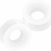 Generic 2Pcs Silicone White Double Flared Saddle Stretcher Ear Tunnel Gauge Plug Earring Lobe Piercing Jewelry Pick Size Body Piercing Plugs