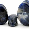 Mystic Metals Body Jewelry Mystic Metals Body Jewelry Sodalite Stone Teardrop Plugs - Sold As A Pair Body Piercing Plugs