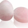 Changgaijewelry Teardrop Rose Quartz Ear Gauges Plugs Tunnels Expanders Stretcher Natural Stone Double Flared Earrings Piercing Body Jewelry (2G(6Mm)) Body Piercing Plugs