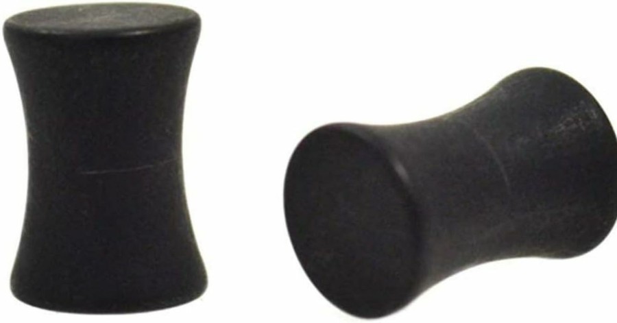 Inspiration Dezigns Inspiration Dezigns 316L Surgical Steel Solid Matte Black Ip Saddle Plugs - Sold As Pairs Body Piercing Plugs